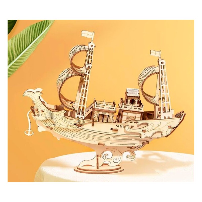 Maquette en bois Bateau de pêche - La Magie des Automates