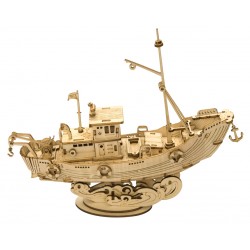 Maquette en bois Bateau de pêche - La Magie des Automates