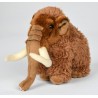 Peluche mammouth marron 18 cm