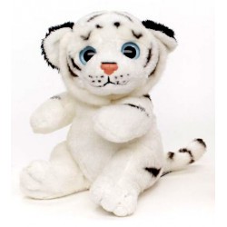 Peluche tigre blanc 18 cm