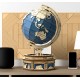 Maquette en bois globe terrestre coloré animé