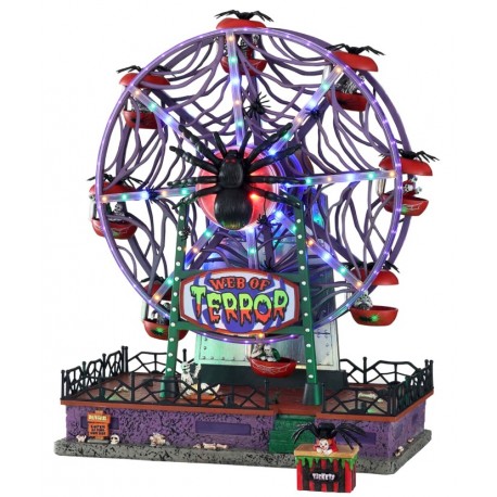 Grande Roue animée lumineuse sonore Lemax Halloween