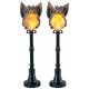 Lampadaires avec gargouilles lumineux Lot 2 Lemax Halloween