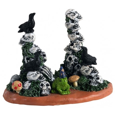Pyramides de crânes Lemax Halloween