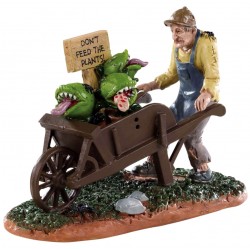 Jardinier et plantes carnivores Lemax Halloween
