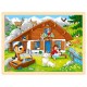 Puzzle cadre enfant en bois Montagne 96 pièces