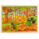 Puzzle cadre enfant en bois Animaux de la forêt 48 pièces