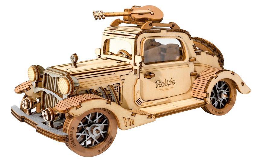 Maquette en bois Voiture ancienne - La Magie des Automates