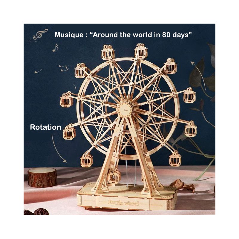 Grande Roue - Kit de Construction de Maquettes en Bois - Jeu d