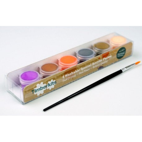 Kit de peinture acrylique spécial pour automate en bois Timberkits