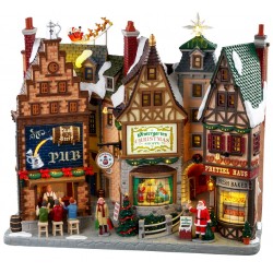 Façades germaniques lumineuses Noël Lemax