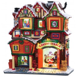 Façade Noël lumineuse Calendrier de l'avent Lemax Caddington