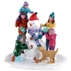 Bonhomme de neige en famille Lemax Vail Village