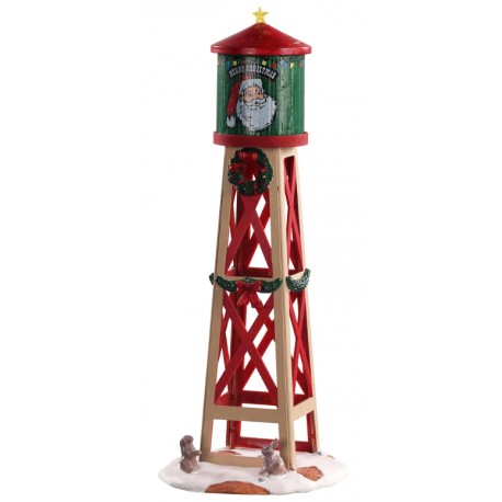 Château d'eau de Noël rustique Lemax Santas Wonderland