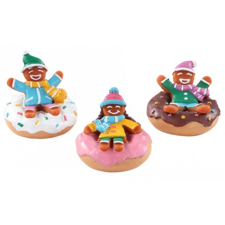 Pains d'épice en luge donuts Lot de 3 Lemax Sugar N Spice