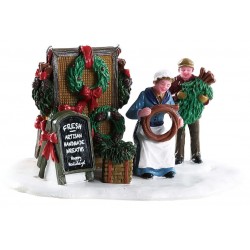 Fabrication de couronnes de Noël Lemax Caddington
