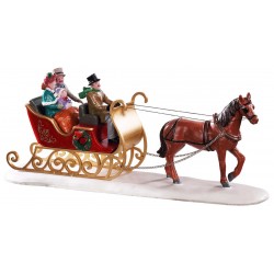 Calèche victorienne en famille Lemax Caddington