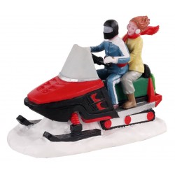 Couple en moto-neige Lemax