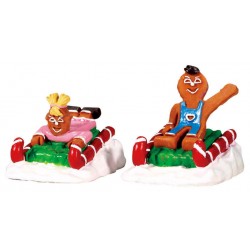 Bonhommes sur luge Lot de 2 Lemax Sugar N Spice