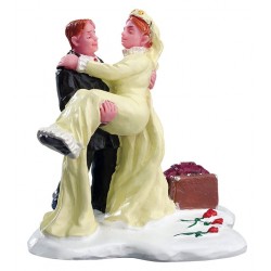 Couple de jeunes mariés Lemax Caddington