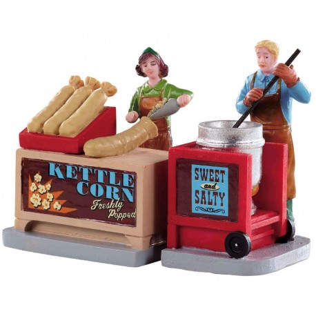 Vendeurs de popcorn Lot de 2 Lemax Caddington