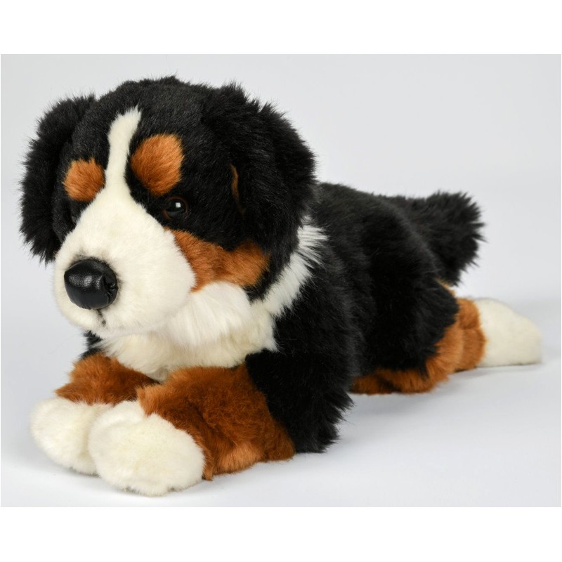 Achat peluche chien bouvier multicolore 33cm. Peluche personnalisée.