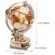 Maquette en bois globe terrestre lumineux