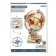 Maquette en bois globe terrestre lumineux