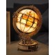 Maquette en bois globe terrestre lumineux
