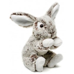 Peluche lapin gris 16 cm