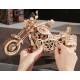 Maquette en bois moto animée