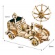 Maquette en bois animée solaire Véhicule d'exploration spatial