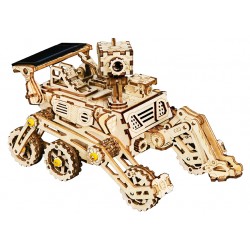 Maquette en bois animée solaire Véhicule d'exploration spatial