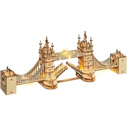 Maquette en bois lumineuse Tower Bridge