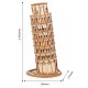 Maquette en bois Tour de Pise