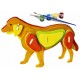 Maquette en bois Chien avec kit de peinture