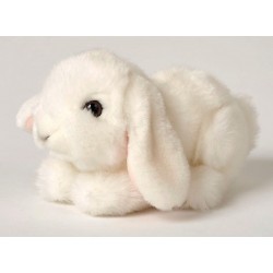 Peluche lapin blanc 18 cm