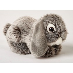 Peluche lapin gris 18 cm