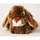 Peluche lapin marron 18 cm