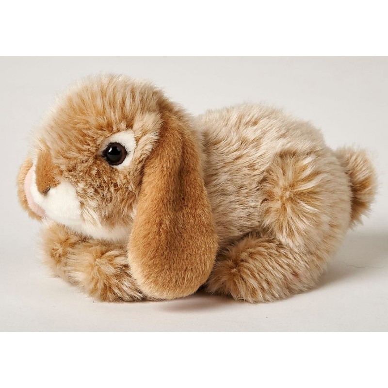 Peluche Lapin couché, 18 cm - Authentic Peluche