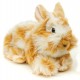 Peluche lapin tacheté roux blanc 24 cm