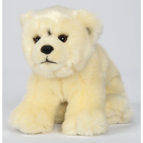 Peluche ours polaire blanc 25 cm