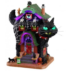 Maison Chat noir lumineuse Lemax Halloween