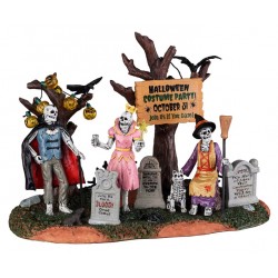 Squelettes déguisés Fête d'Halloween Lemax