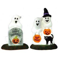Fantômes lumineux Lot de 2 Lemax Halloween