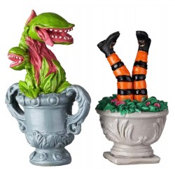 Jardinières effrayantes Lot de 2 Lemax Halloween