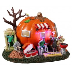 Maison citrouille lumineuse Lemax Halloween