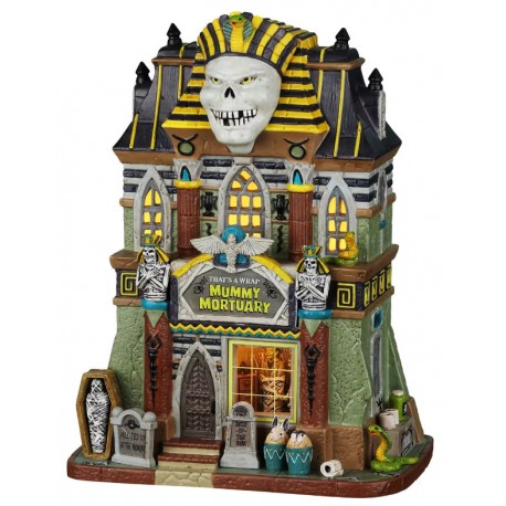 Maison de la momie lumineuse Lemax Halloween