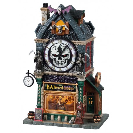 Horloge Squelette lumineuse Lemax Halloween