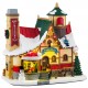Chalet du Père Noël fumant lumineux Lemax Santas wonderland